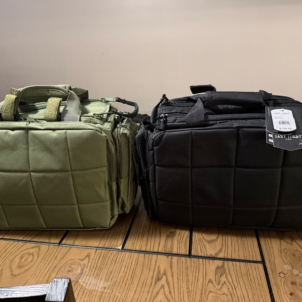 Tactical Gun Range Bag - Black & Olive